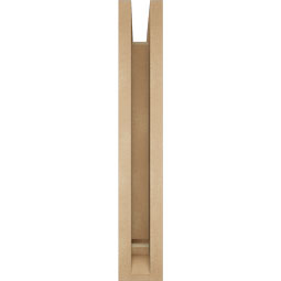 Ekena Millwork - BKTUR0352X22X22TRA01RCPR - Timberthane Faux Wood Traditional Style Bracket w/ Offset Brace, Traditional Ends, 3 1/2"W x 22"D x 22"H, Primed Tan