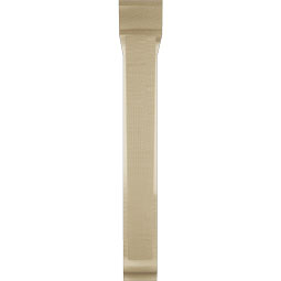 Ekena Millwork - BKTUR0352X22X26TRA01RCPR - Timberthane Faux Wood Traditional Style Bracket w/ Offset Brace, Traditional Ends, 3 1/2"W x 22"D x 26"H, Primed Tan