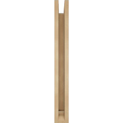 Ekena Millwork - BKTUR0352X22X30TRA01RCPR - Timberthane Faux Wood Traditional Style Bracket w/ Offset Brace, Traditional Ends, 3 1/2"W x 22"D x 30"H, Primed Tan