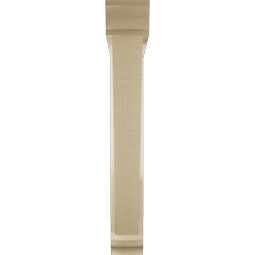 Ekena Millwork - BKTUR0352X24X24TRA01RCPR - Timberthane Faux Wood Traditional Style Bracket w/ Offset Brace, Traditional Ends, 3 1/2"W x 24"D x 24"H, Primed Tan