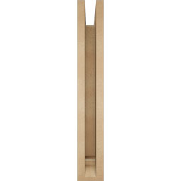 Ekena Millwork - BKTUR0352X24X24TRA01RCPR - Timberthane Faux Wood Traditional Style Bracket w/ Offset Brace, Traditional Ends, 3 1/2"W x 24"D x 24"H, Primed Tan