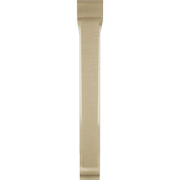 Ekena Millwork - BKTUR0352X24X28TRA01RCPR - Timberthane Faux Wood Traditional Style Bracket w/ Offset Brace, Traditional Ends, 3 1/2"W x 24"D x 28"H, Primed Tan