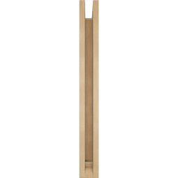 Ekena Millwork - BKTUR0352X24X32TRA01RCPR - Timberthane Faux Wood Traditional Style Bracket w/ Offset Brace, Traditional Ends, 3 1/2"W x 24"D x 32"H, Primed Tan