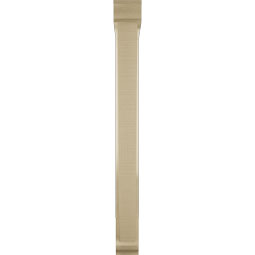 Ekena Millwork - BKTUR0352X24X36TRA01RCPR - Timberthane Faux Wood Traditional Style Bracket w/ Offset Brace, Traditional Ends, 3 1/2"W x 24"D x 36"H, Primed Tan