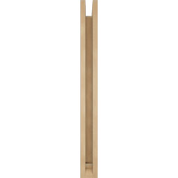 Ekena Millwork - BKTUR0352X24X36TRA01RCPR - Timberthane Faux Wood Traditional Style Bracket w/ Offset Brace, Traditional Ends, 3 1/2"W x 24"D x 36"H, Primed Tan