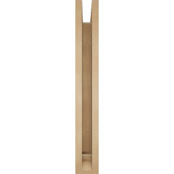 Ekena Millwork - BKTUR0352X26X26TRA01RCPR - Timberthane Faux Wood Traditional Style Bracket w/ Offset Brace, Traditional Ends, 3 1/2"W x 26"D x 26"H, Primed Tan