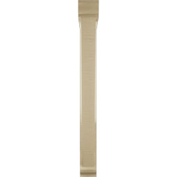 Ekena Millwork - BKTUR0352X26X34TRA01RCPR - Timberthane Faux Wood Traditional Style Bracket w/ Offset Brace, Traditional Ends, 3 1/2"W x 26"D x 34"H, Primed Tan