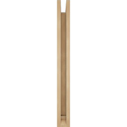 Ekena Millwork - BKTUR0352X26X34TRA01RCPR - Timberthane Faux Wood Traditional Style Bracket w/ Offset Brace, Traditional Ends, 3 1/2"W x 26"D x 34"H, Primed Tan