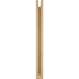 Ekena Millwork - BKTUR0352X26X38TRA01RCPR - Timberthane Faux Wood Traditional Style Bracket w/ Offset Brace, Traditional Ends, 3 1/2"W x 26"D x 38"H, Primed Tan