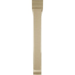 Ekena Millwork - BKTUR0352X28X28TRA01RCPR - Timberthane Faux Wood Traditional Style Bracket w/ Offset Brace, Traditional Ends, 3 1/2"W x 28"D x 28"H, Primed Tan