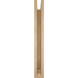 Ekena Millwork - BKTUR0352X28X28TRA01RCPR - Timberthane Faux Wood Traditional Style Bracket w/ Offset Brace, Traditional Ends, 3 1/2"W x 28"D x 28"H, Primed Tan