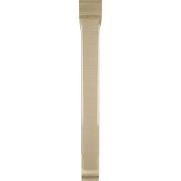 Ekena Millwork - BKTUR0352X28X32TRA01RCPR - Timberthane Faux Wood Traditional Style Bracket w/ Offset Brace, Traditional Ends, 3 1/2"W x 28"D x 32"H, Primed Tan