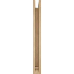 Ekena Millwork - BKTUR0352X28X32TRA01RCPR - Timberthane Faux Wood Traditional Style Bracket w/ Offset Brace, Traditional Ends, 3 1/2"W x 28"D x 32"H, Primed Tan
