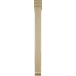 Ekena Millwork - BKTUR0352X28X36TRA01RCPR - Timberthane Faux Wood Traditional Style Bracket w/ Offset Brace, Traditional Ends, 3 1/2"W x 28"D x 36"H, Primed Tan