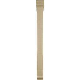 Ekena Millwork - BKTUR0352X28X40TRA01RCPR - Timberthane Faux Wood Traditional Style Bracket w/ Offset Brace, Traditional Ends, 3 1/2"W x 28"D x 40"H, Primed Tan