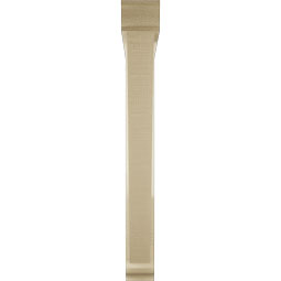 Ekena Millwork - BKTUR0352X30X30TRA01RCPR - Timberthane Faux Wood Traditional Style Bracket w/ Offset Brace, Traditional Ends, 3 1/2"W x 30"D x 30"H, Primed Tan