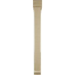 Ekena Millwork - BKTUR0352X30X34TRA01RCPR - Timberthane Faux Wood Traditional Style Bracket w/ Offset Brace, Traditional Ends, 3 1/2"W x 30"D x 34"H, Primed Tan
