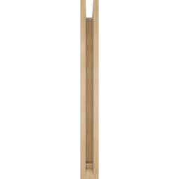 Ekena Millwork - BKTUR0352X30X34TRA01RCPR - Timberthane Faux Wood Traditional Style Bracket w/ Offset Brace, Traditional Ends, 3 1/2"W x 30"D x 34"H, Primed Tan