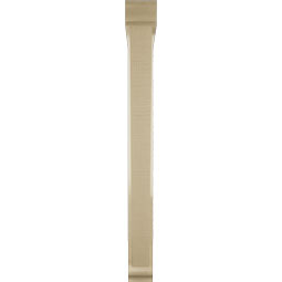 Ekena Millwork - BKTUR0352X30X36TRA01RCPR - Timberthane Faux Wood Traditional Style Bracket w/ Offset Brace, Traditional Ends, 3 1/2"W x 30"D x 36"H, Primed Tan
