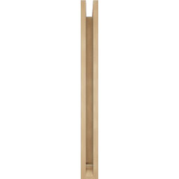 Ekena Millwork - BKTUR0352X30X36TRA01RCPR - Timberthane Faux Wood Traditional Style Bracket w/ Offset Brace, Traditional Ends, 3 1/2"W x 30"D x 36"H, Primed Tan