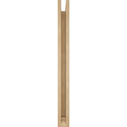 Ekena Millwork - BKTUR0352X30X38TRA01RCPR - Timberthane Faux Wood Traditional Style Bracket w/ Offset Brace, Traditional Ends, 3 1/2"W x 30"D x 38"H, Primed Tan