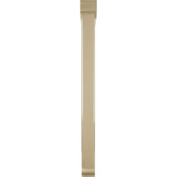 Ekena Millwork - BKTUR0352X30X42TRA01RCPR - Timberthane Faux Wood Traditional Style Bracket w/ Offset Brace, Traditional Ends, 3 1/2"W x 30"D x 42"H, Primed Tan