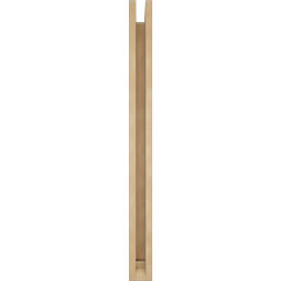 Ekena Millwork - BKTUR0352X30X42TRA01RCPR - Timberthane Faux Wood Traditional Style Bracket w/ Offset Brace, Traditional Ends, 3 1/2"W x 30"D x 42"H, Primed Tan