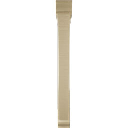 Ekena Millwork - BKTUR0352X32X32TRA01RCPR - Timberthane Faux Wood Traditional Style Bracket w/ Offset Brace, Traditional Ends, 3 1/2"W x 32"D x 32"H, Primed Tan