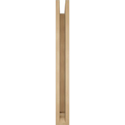 Ekena Millwork - BKTUR0352X32X32TRA01RCPR - Timberthane Faux Wood Traditional Style Bracket w/ Offset Brace, Traditional Ends, 3 1/2"W x 32"D x 32"H, Primed Tan