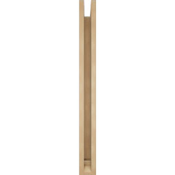 Ekena Millwork - BKTUR0352X32X36TRA01RCPR - Timberthane Faux Wood Traditional Style Bracket w/ Offset Brace, Traditional Ends, 3 1/2"W x 32"D x 36"H, Primed Tan
