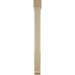Ekena Millwork - BKTUR0352X32X38TRA01RCPR - Timberthane Faux Wood Traditional Style Bracket w/ Offset Brace, Traditional Ends, 3 1/2"W x 32"D x 38"H, Primed Tan