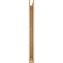 Ekena Millwork - BKTUR0352X32X38TRA01RCPR - Timberthane Faux Wood Traditional Style Bracket w/ Offset Brace, Traditional Ends, 3 1/2"W x 32"D x 38"H, Primed Tan