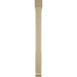 Ekena Millwork - BKTUR0352X32X40TRA01RCPR - Timberthane Faux Wood Traditional Style Bracket w/ Offset Brace, Traditional Ends, 3 1/2"W x 32"D x 40"H, Primed Tan