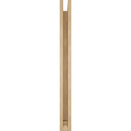 Ekena Millwork - BKTUR0352X32X40TRA01RCPR - Timberthane Faux Wood Traditional Style Bracket w/ Offset Brace, Traditional Ends, 3 1/2"W x 32"D x 40"H, Primed Tan