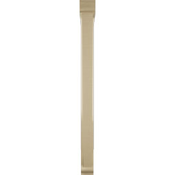 Ekena Millwork - BKTUR0352X32X44TRA01RCPR - Timberthane Faux Wood Traditional Style Bracket w/ Offset Brace, Traditional Ends, 3 1/2"W x 32"D x 44"H, Primed Tan