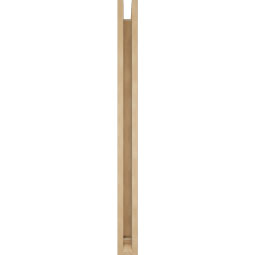 Ekena Millwork - BKTUR0352X32X44TRA01RCPR - Timberthane Faux Wood Traditional Style Bracket w/ Offset Brace, Traditional Ends, 3 1/2"W x 32"D x 44"H, Primed Tan