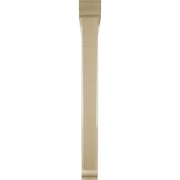 Ekena Millwork - BKTUR0352X34X34TRA01RCPR - Timberthane Faux Wood Traditional Style Bracket w/ Offset Brace, Traditional Ends, 3 1/2"W x 34"D x 34"H, Primed Tan