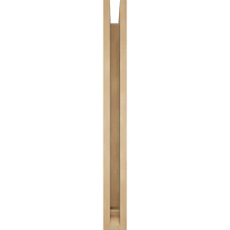 Ekena Millwork - BKTUR0352X34X34TRA01RCPR - Timberthane Faux Wood Traditional Style Bracket w/ Offset Brace, Traditional Ends, 3 1/2"W x 34"D x 34"H, Primed Tan