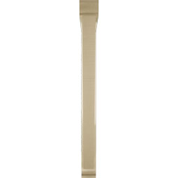 Ekena Millwork - BKTUR0352X34X38TRA01RCPR - Timberthane Faux Wood Traditional Style Bracket w/ Offset Brace, Traditional Ends, 3 1/2"W x 34"D x 38"H, Primed Tan