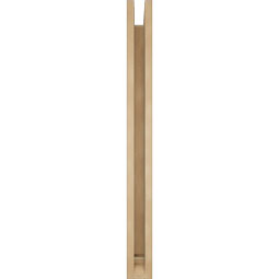 Ekena Millwork - BKTUR0352X34X38TRA01RCPR - Timberthane Faux Wood Traditional Style Bracket w/ Offset Brace, Traditional Ends, 3 1/2"W x 34"D x 38"H, Primed Tan