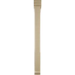 Ekena Millwork - BKTUR0352X34X40TRA01RCPR - Timberthane Faux Wood Traditional Style Bracket w/ Offset Brace, Traditional Ends, 3 1/2"W x 34"D x 40"H, Primed Tan
