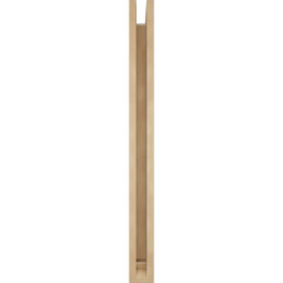 Ekena Millwork - BKTUR0352X34X40TRA01RCPR - Timberthane Faux Wood Traditional Style Bracket w/ Offset Brace, Traditional Ends, 3 1/2"W x 34"D x 40"H, Primed Tan