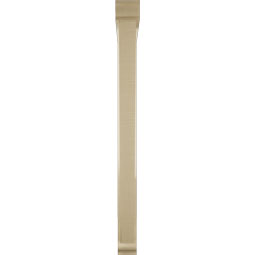 Ekena Millwork - BKTUR0352X34X42TRA01RCPR - Timberthane Faux Wood Traditional Style Bracket w/ Offset Brace, Traditional Ends, 3 1/2"W x 34"D x 42"H, Primed Tan