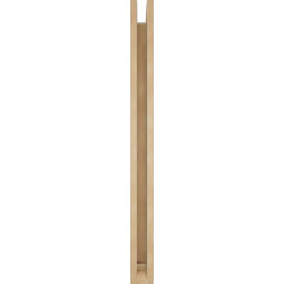Ekena Millwork - BKTUR0352X34X42TRA01RCPR - Timberthane Faux Wood Traditional Style Bracket w/ Offset Brace, Traditional Ends, 3 1/2"W x 34"D x 42"H, Primed Tan