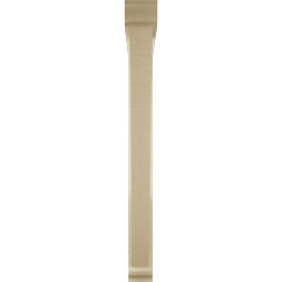 Ekena Millwork - BKTUR0352X36X36TRA01RCPR - Timberthane Faux Wood Traditional Style Bracket w/ Offset Brace, Traditional Ends, 3 1/2"W x 36"D x 36"H, Primed Tan