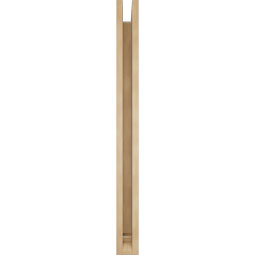 Ekena Millwork - BKTUR0352X36X40TRA01RCPR - Timberthane Faux Wood Traditional Style Bracket w/ Offset Brace, Traditional Ends, 3 1/2"W x 36"D x 40"H, Primed Tan