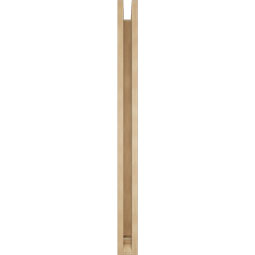 Ekena Millwork - BKTUR0352X36X44TRA01RCPR - Timberthane Faux Wood Traditional Style Bracket w/ Offset Brace, Traditional Ends, 3 1/2"W x 36"D x 44"H, Primed Tan