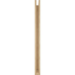 Ekena Millwork - BKTUR0352X36X48TRA01RCPR - Timberthane Faux Wood Traditional Style Bracket w/ Offset Brace, Traditional Ends, 3 1/2"W x 36"D x 48"H, Primed Tan