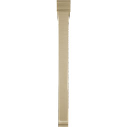 Ekena Millwork - BKTUR0352X38X38TRA01RCPR - Timberthane Faux Wood Traditional Style Bracket w/ Offset Brace, Traditional Ends, 3 1/2"W x 38"D x 38"H, Primed Tan