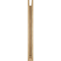 Ekena Millwork - BKTUR0352X38X38TRA01RCPR - Timberthane Faux Wood Traditional Style Bracket w/ Offset Brace, Traditional Ends, 3 1/2"W x 38"D x 38"H, Primed Tan